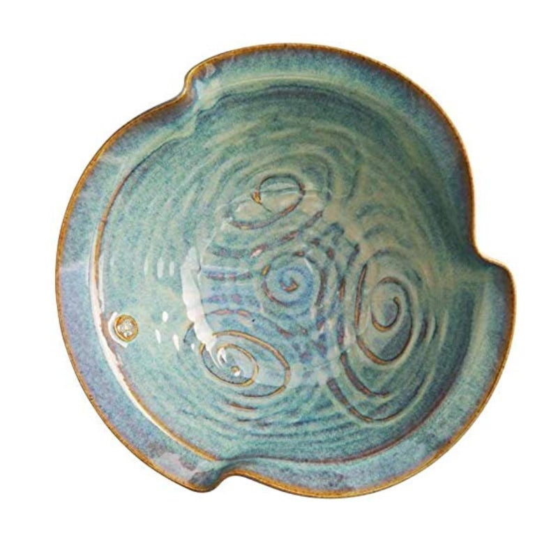 Castle Arch Pottery Ireland Castle Arch Pottery Irish Pottery Newgrange Bowl Hand-Glazed - Handcrafted In Ireland - Lead & Cadmium Free, Irish Gifts For Men & Women - 10x3.14 Inches 1000 ML (Large) - Image 5